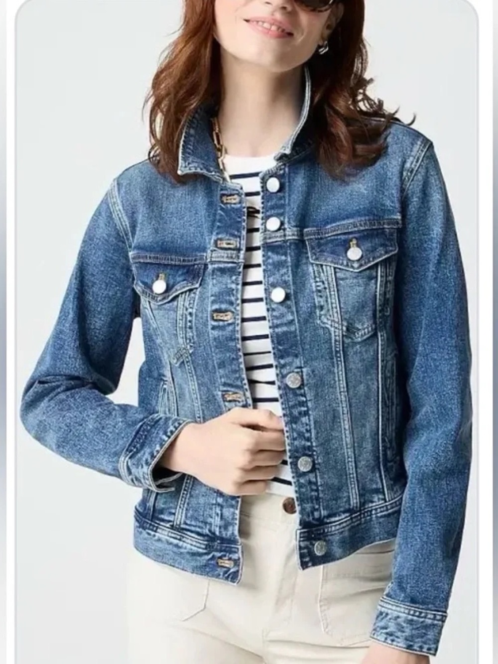 J. Crew Indigo Denim Jacket for Women sz. L